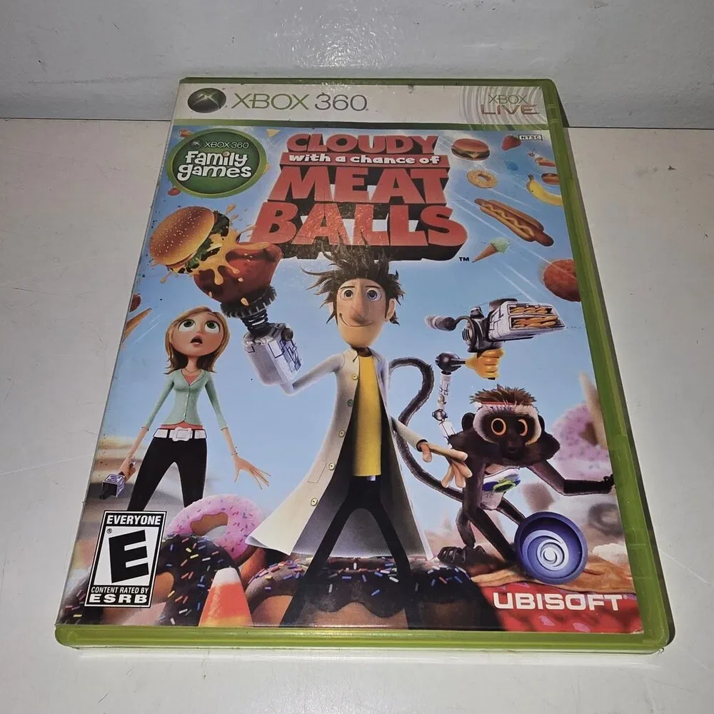 Cloudy With a Chance of Meatballs (Microsoft Xbox 360, 2009) With Manual
